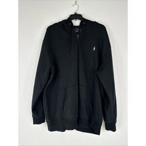 Polo Ralph Lauren Full Zip Hoodie Mens Size 3XLT Black Long Sleeve